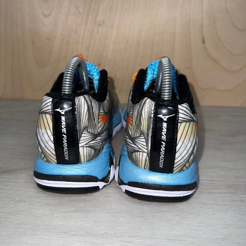 ‎Mizuno Wave Paradox 4 White/Black/Orange/Blue Women's 6.5 - Picture 4 of 10